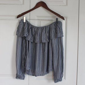 Striped Off-the-Shoulder Top